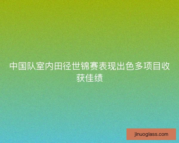 中国队室内田径世锦赛表现出色多项目收获佳绩