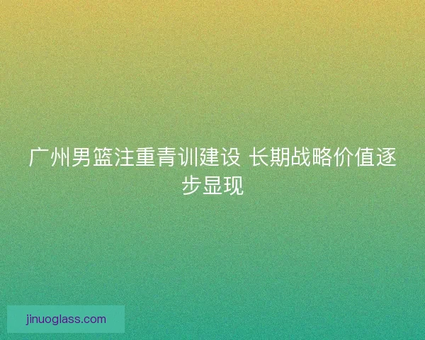 广州男篮注重青训建设 长期战略价值逐步显现 广州男篮注重青训建设 长期战略价值逐步显现